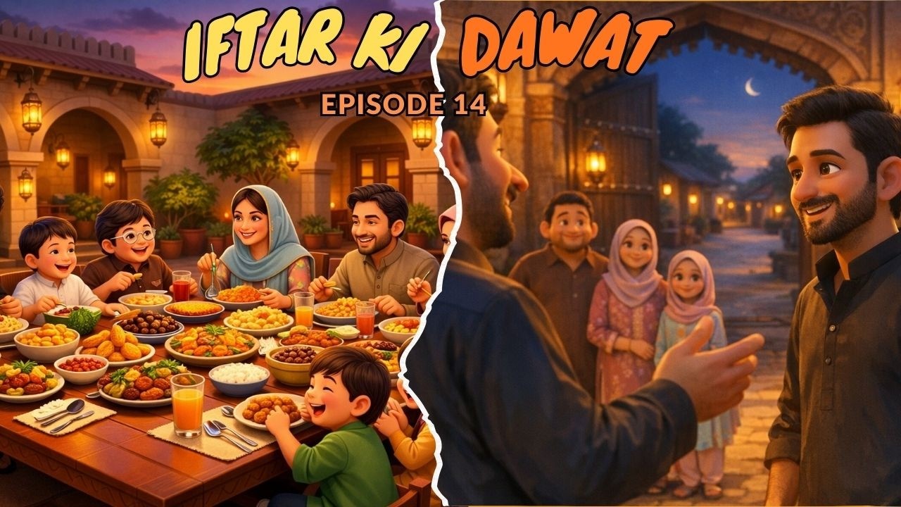 Iftar ki dawat | Episode 14 | Ramzan Cartoon Series | Noodle Doodle Kids
