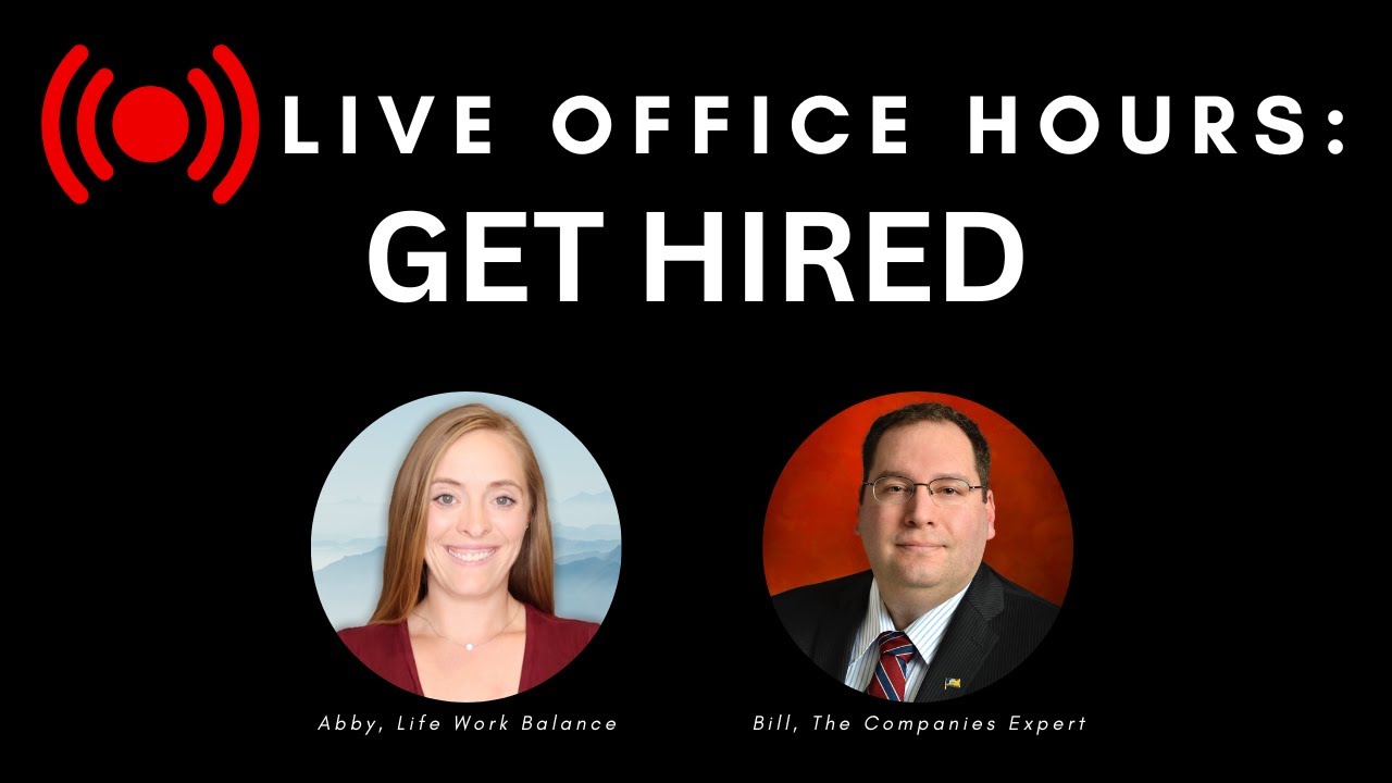 Get Hired! Live Q&A Office Hours with 2 Career Experts (12/29/2025)