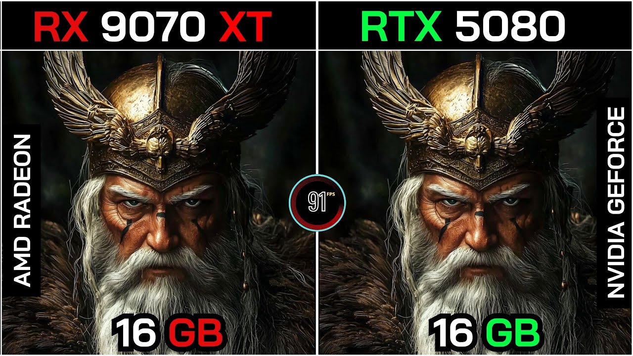RX 9070 XT VS RTX 5080 + Ryzen™ 7 9800X3D : TEST IN 20 GAMES