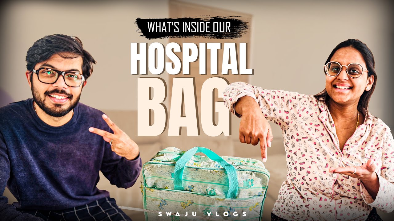 What's inside our Hospital bag? | Swaju Vlogs ❤️ #swajufam #pregnancyjourney #hospitalbag