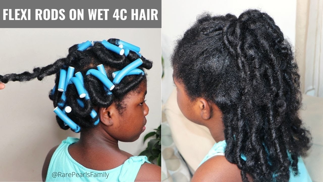 We Tried Flexi Rods On Wet 4C Tailbone Natural Hair For The First Time