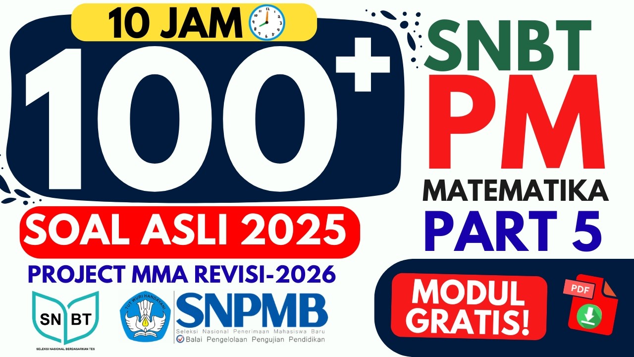 PM UTBK SNBT 2026 | 100+ Soal Asli 2025 (Pembahasan Lengkap 10 Jam)