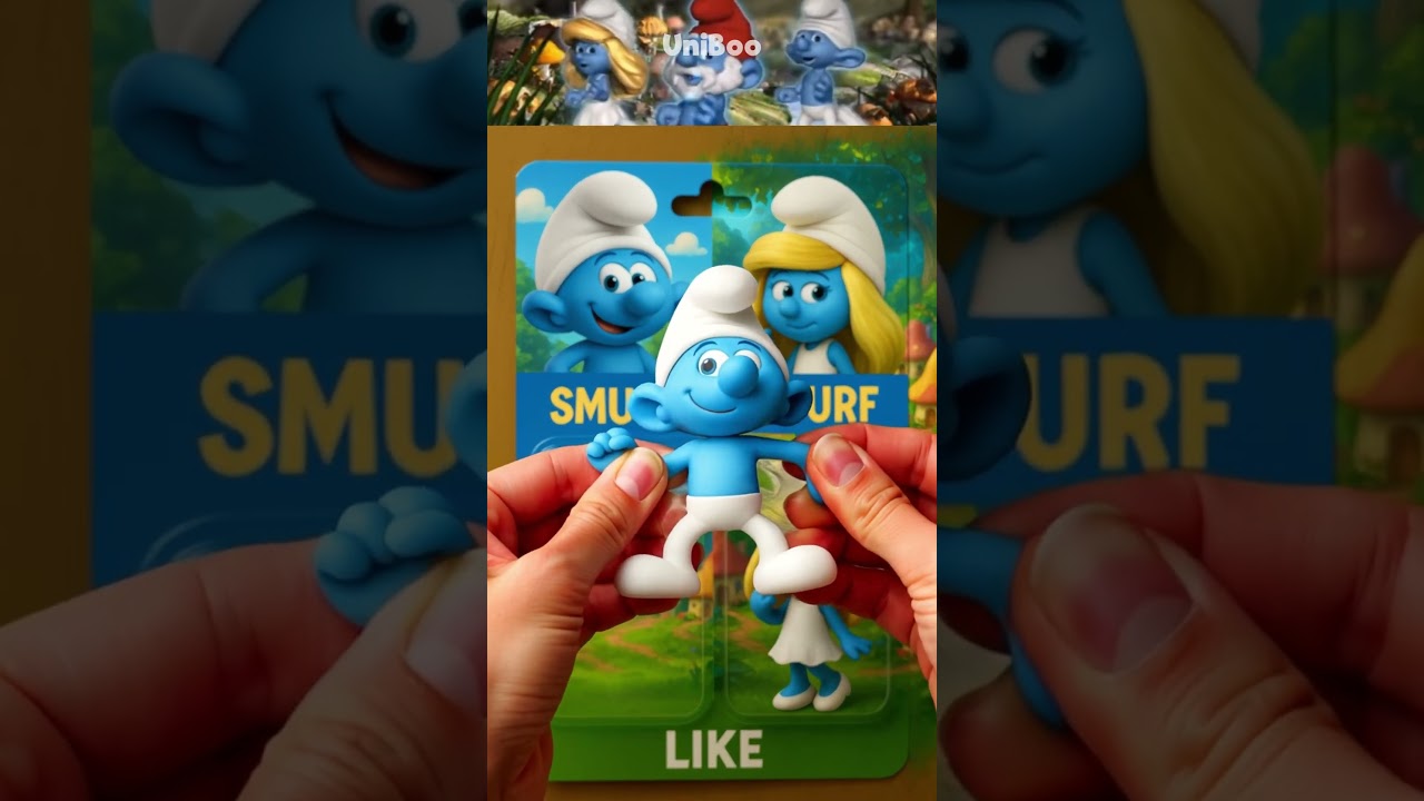 Unboxing Smurf x Smurfette with UniBoo ✨ #smurf #smurfette #thesmurfs #unboxing