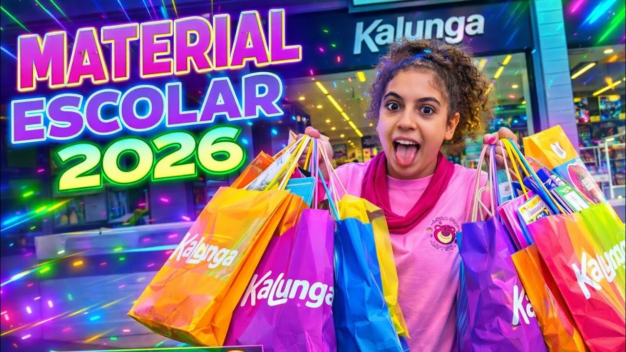 COMPRANDO MATERIAL ESCOLAR 2026 NA KALUNGA PART 2