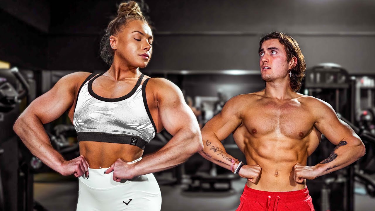 Steroid Woman vs. Natural Man! (Who's Stronger?)