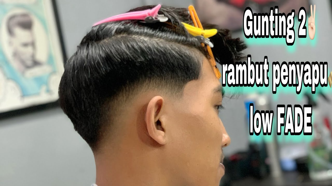 Gunting 2✌🏻// rambut penyapu // low FADE // begini jadinya digabung jadi satu 😁