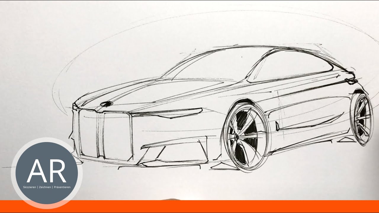 Cardesign. Autos schenll zeichnen. Transportation Design Bewerbung Studium. Mappenkurs
