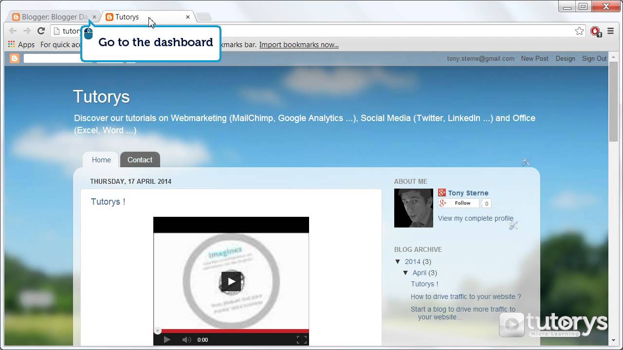 How to change the header of the blog with Blogger ?