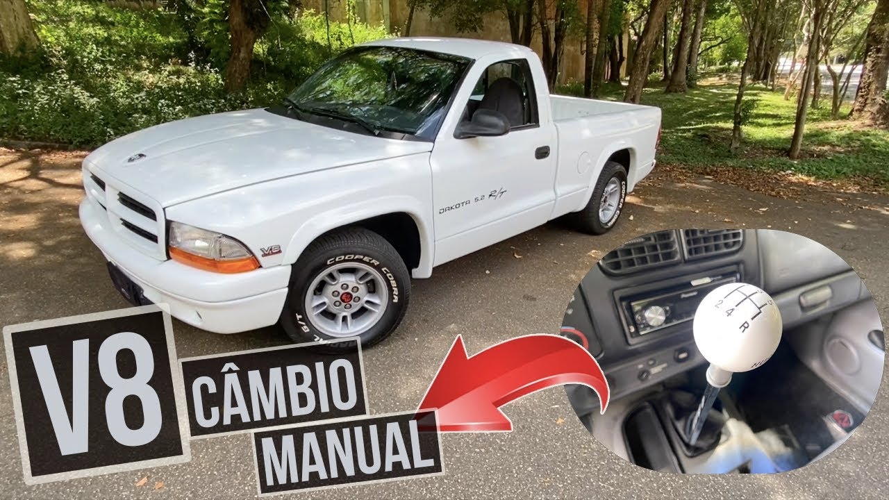 DODGE DAKOTA R/T COM CÂMBIO MANUAL (comando Edelbrock, injeção programável, escape dimensionado)