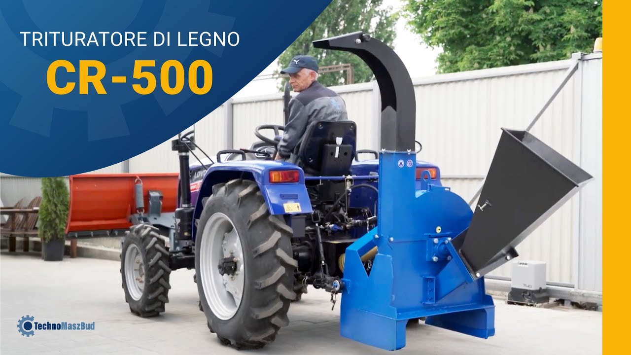 Cippatrice a disco CR - 500 azionata dalla presa di forza del trattore