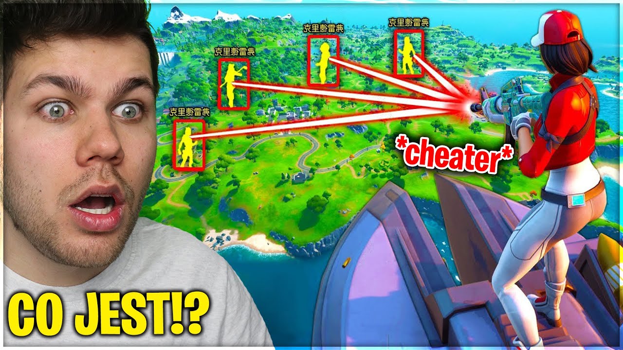 OBSERWUJE CHEATERA W FORTNITE! *nieskończone ammo!!!*
