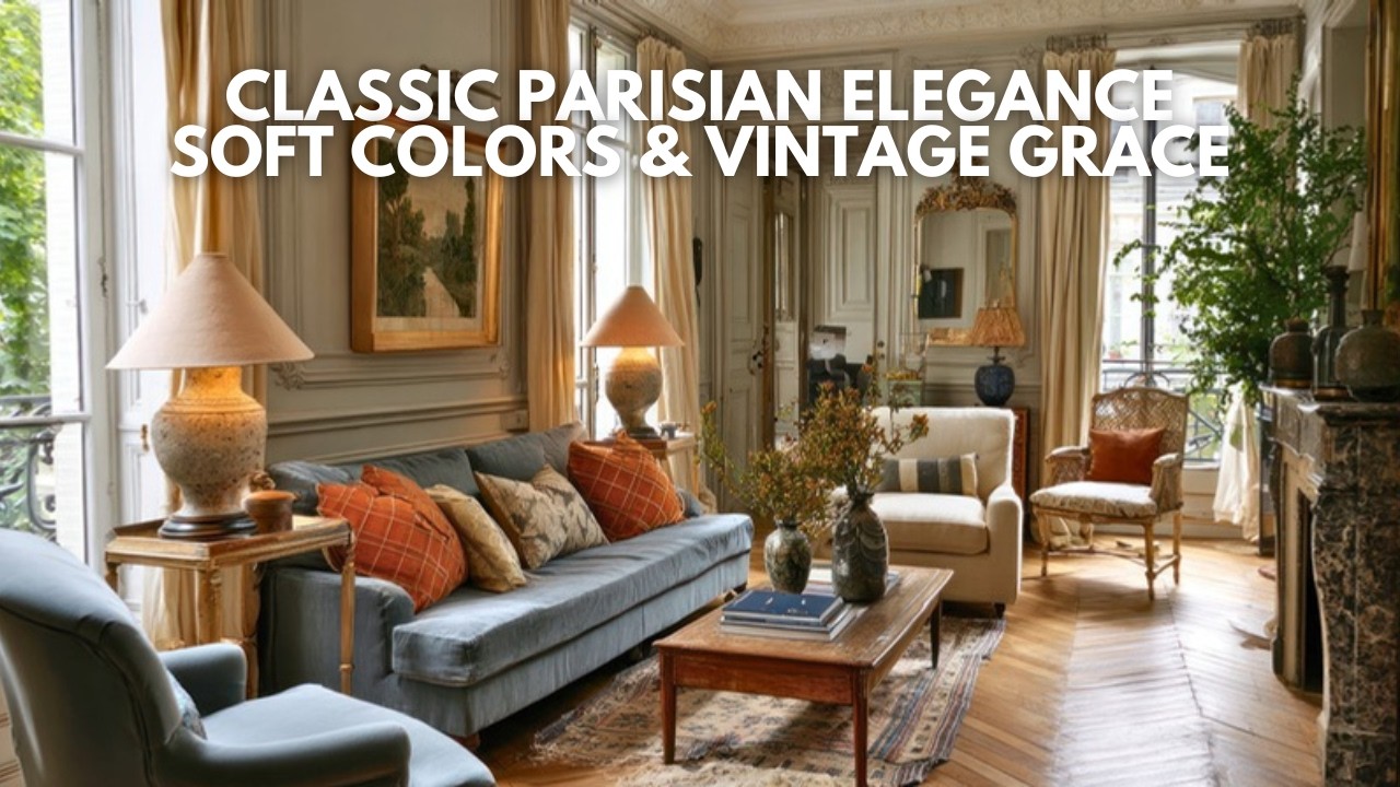 Classic Parisian Apartment Design | Soft Colors, Vintage Touches & Grace