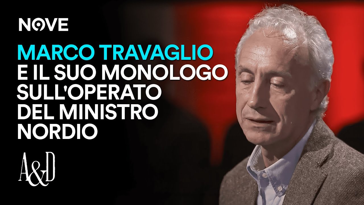 Marco Travaglio e il suo monologo sull'operato del Ministro Nordio | Accordi e Disaccordi