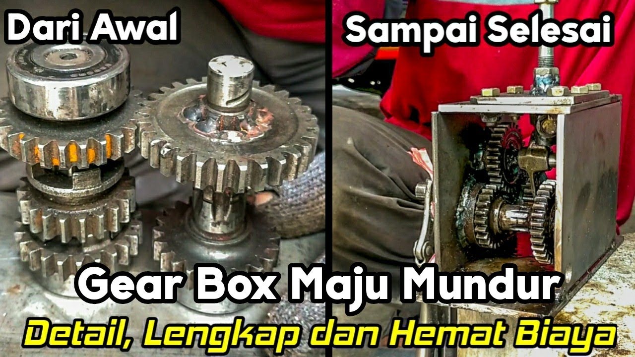 CARA MEMBUAT GEAR BOX MAJU MUNDUR || reverse gear box