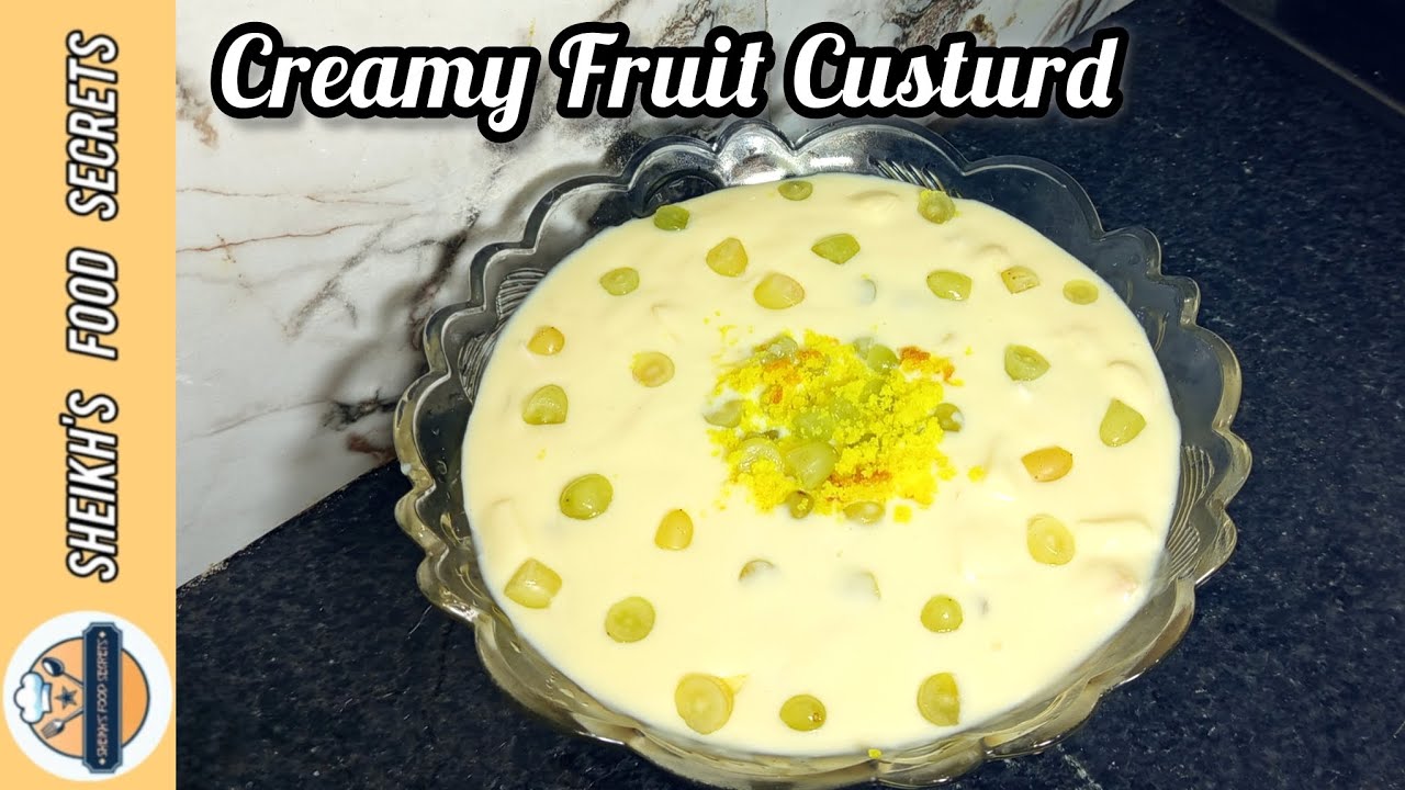 Creamy Fruit Custard Recipe | Shadiyon wala ghara fruit custard banane ka tarika | Healthy Dessert 