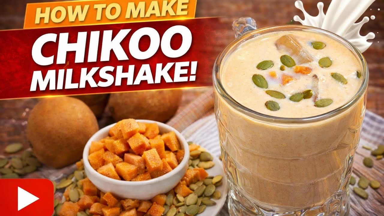 Summer Special Chikoo Milkshake | Thick & Creamy Recipe | sk smart cooking 