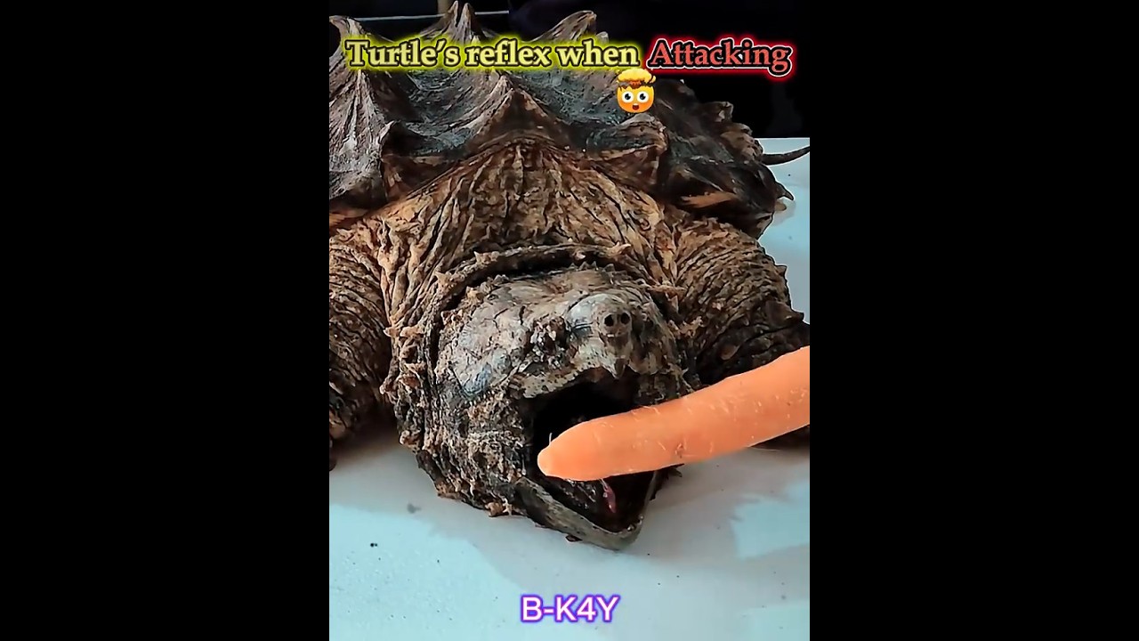 Turtle’s Reflex Vs This 🐢😳