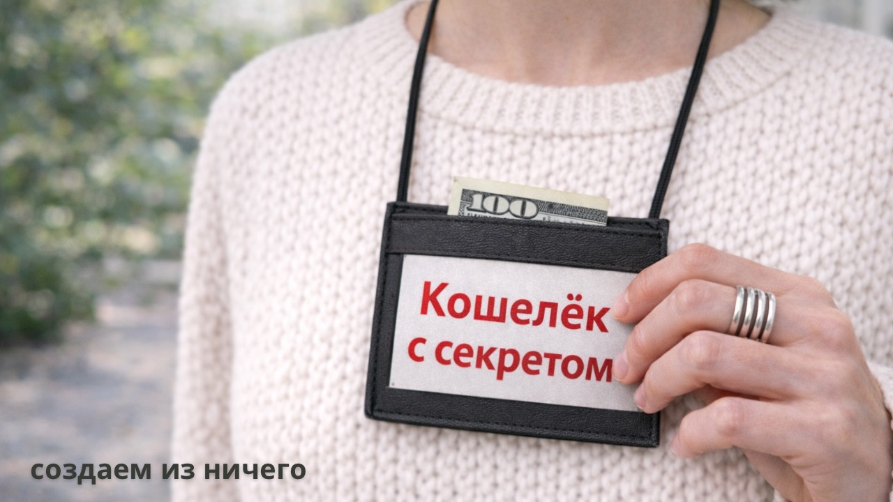 Где я храню деньги и документы ? Кошелек с секретом  (мастер-класс)