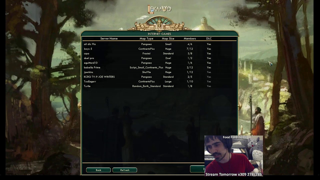 One Hundred Eighty Sixth Youtube Stream