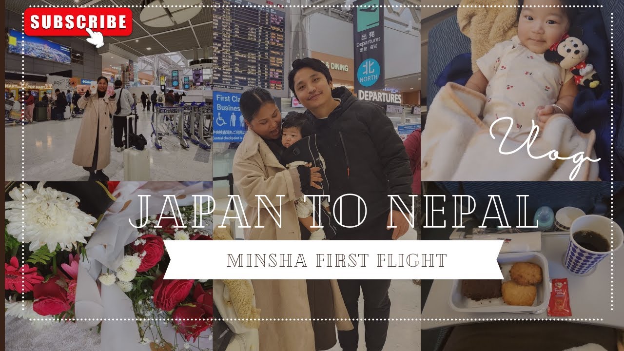 Minsha first  flight ✈️first adventure ✈️ #leshmamgst