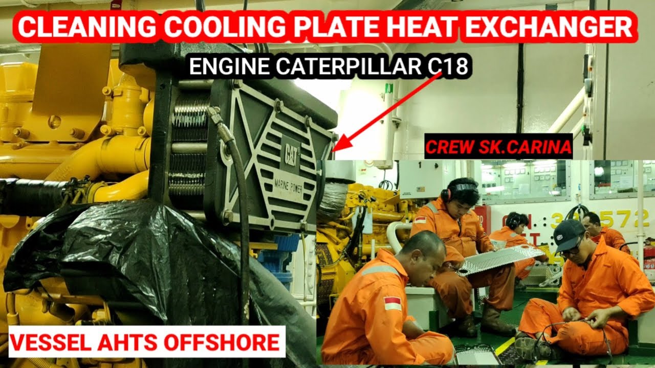 Cara bongkar pasang plate EXCHANGER AE CAT C18 ll CLEANING COOLING HEAT EXCHANGER ❗ PENDINGIN