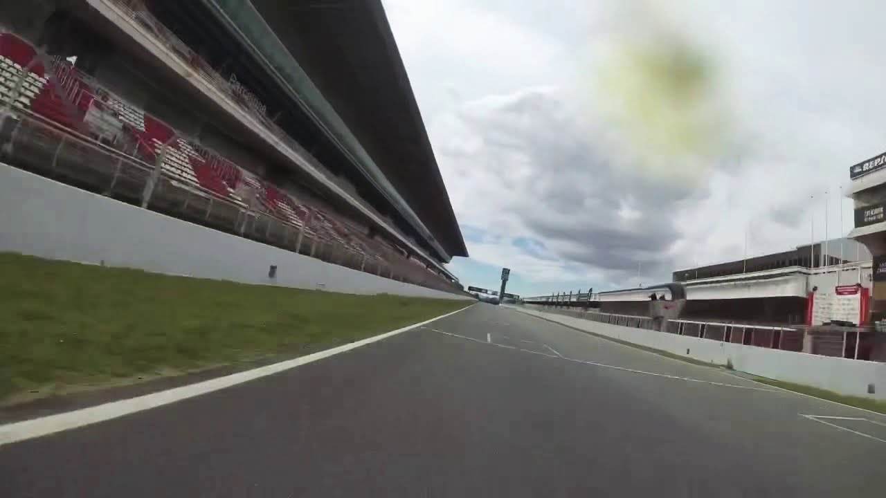 One lap at Catalunya with Honda CBR600RR