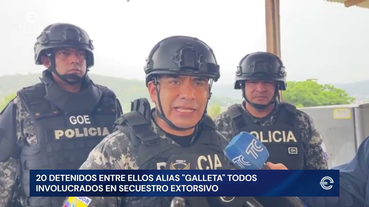 20 DETENIDOS ENTRE ELLOS ALIAS  GALLETA  TODOS INVOLUCRADOS EN SECUESTRO EXTORSIVO