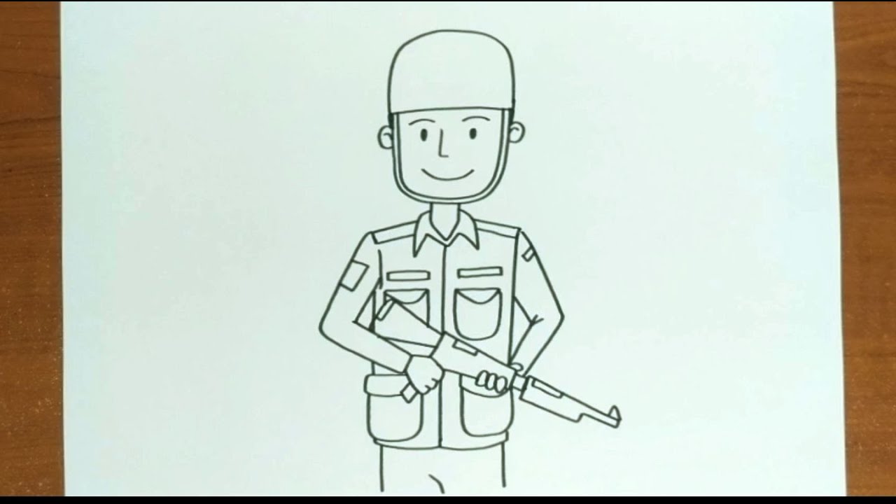 How To Draw SOLDIER Step by Step