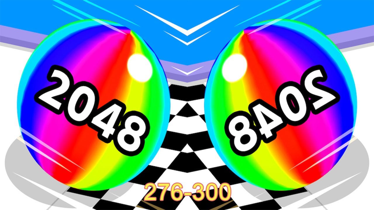 Ball Run 2048 Android iOS Gameplay (Level 276-300)