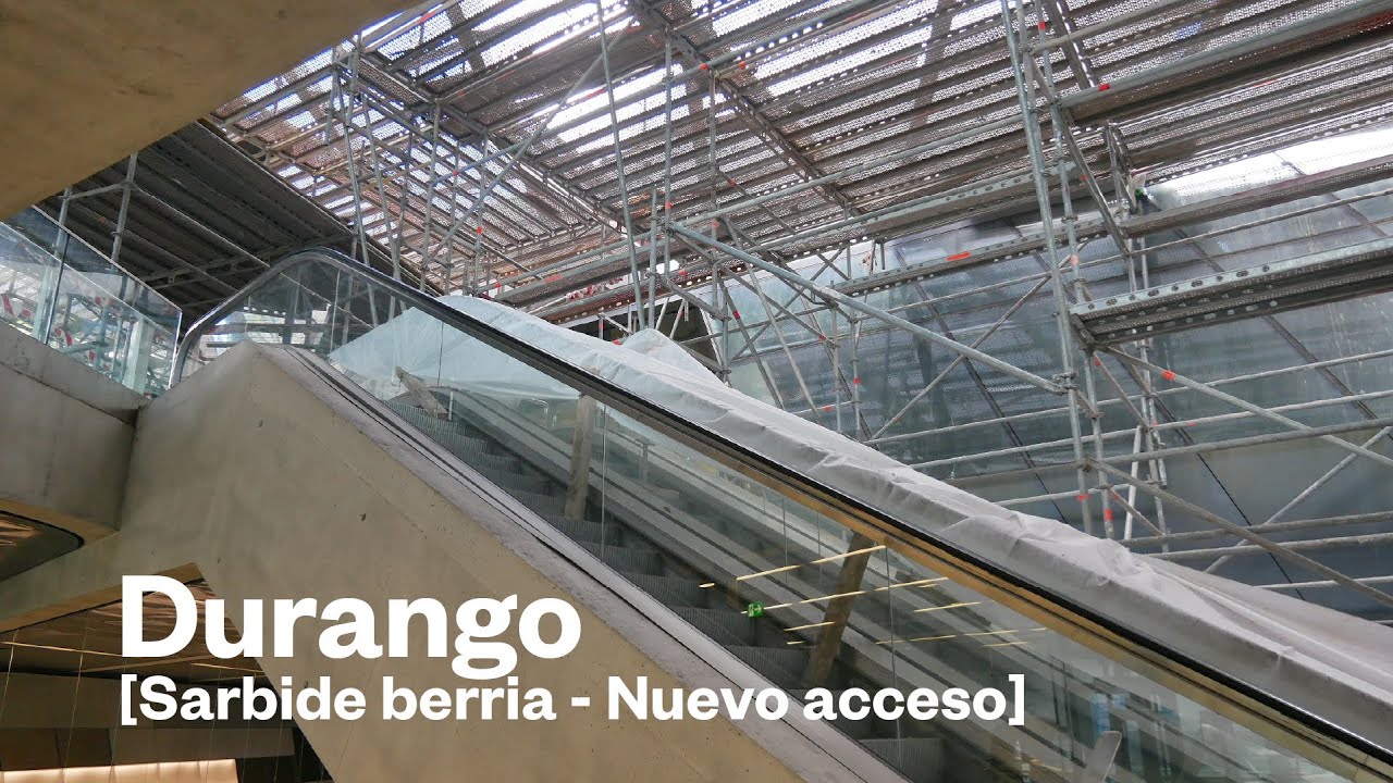 🚈 Durango 🏗 Geltokiaren sarbide berria / Nuevo acceso a la estación | EUSKAL TRENBIDE SAREA