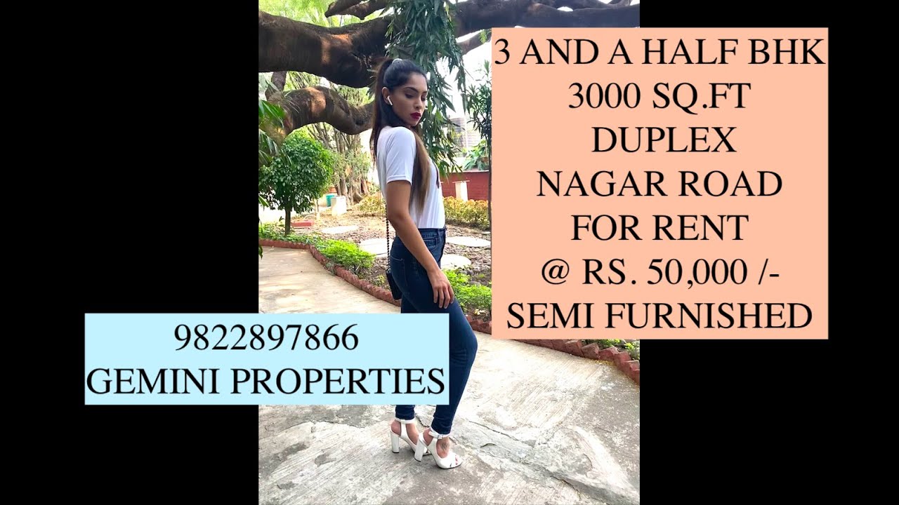 TATA BLUE HILLS- NAGAR ROAD, 9822897866, 3000SQ.FT, RENT- 50,000/-, 3 AND A HALF BHK