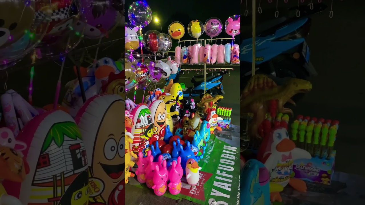 Jajan balon kuromi lampu kelap kelip warna warni