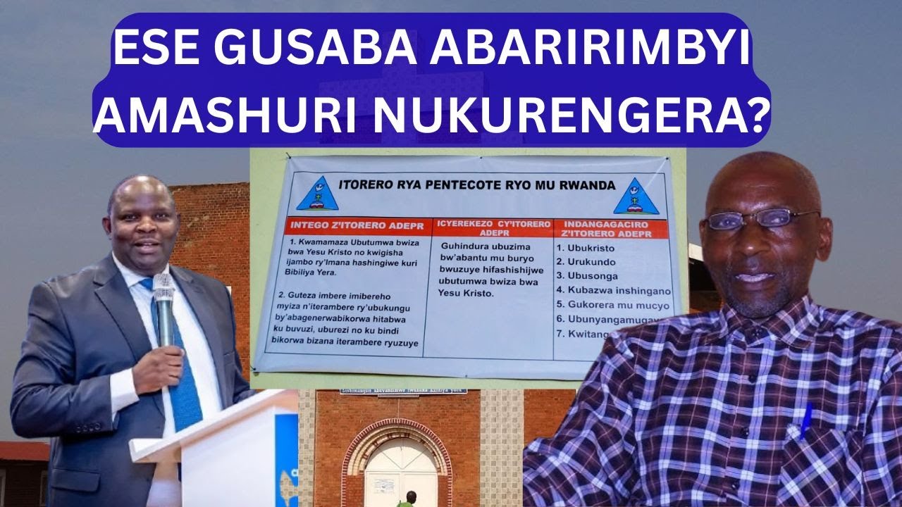 Dr.Mpazibirego ati''Isai nta kosa afite kuko ibyo arigukora byose yabyigiye kuri Yesu nuko mudasoma/