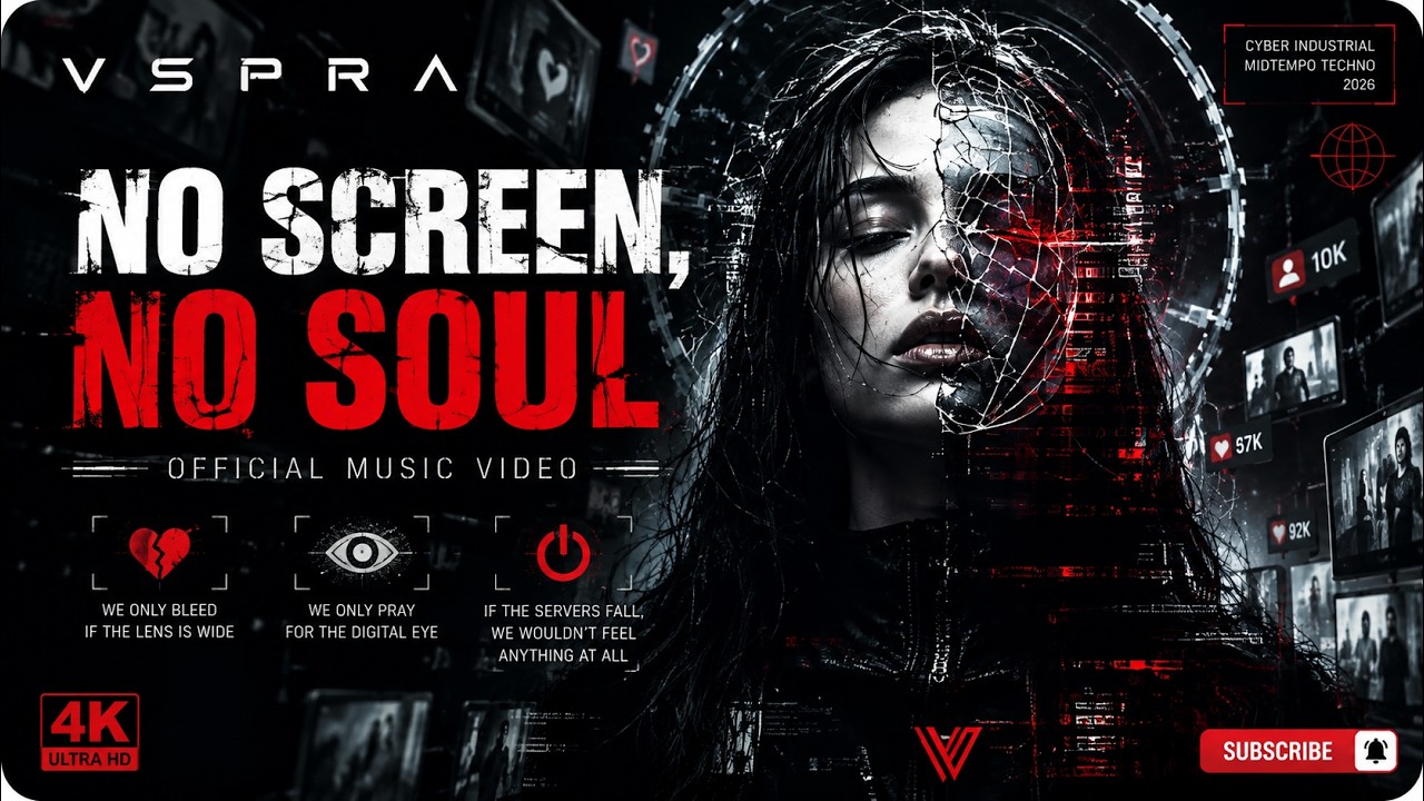 VSPRA - No Screen, No Soul (Official Music Video) | Dark Techno 2026