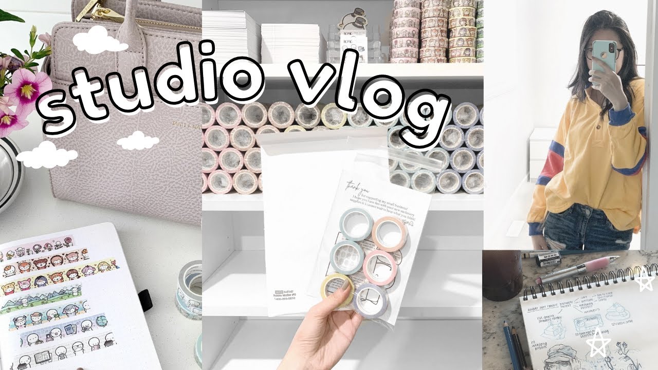 Small Business Vlog | Washi Tape Shipment, Art Prints, Packing Orders