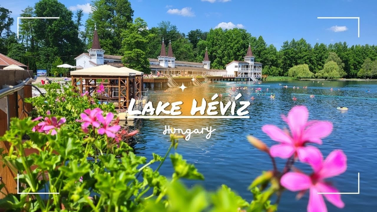 Lake Hévíz, a unique lake, where you can swim all year long / 4K / ASMR