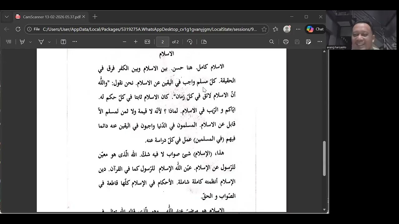 Pembejaran Baca Kitab Gundul Bahasa Arab