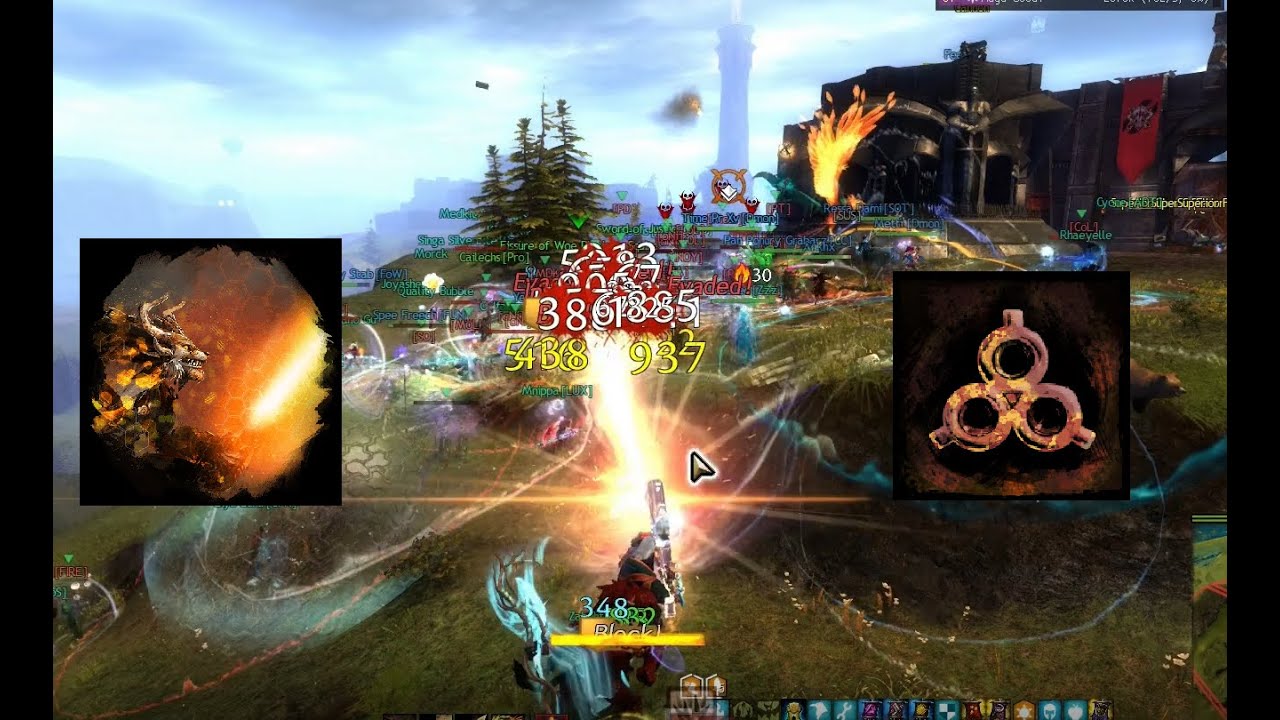 GW2 WvW - Power Holosmith DPS in Zergs vol. 5 - The LASER Has Returned