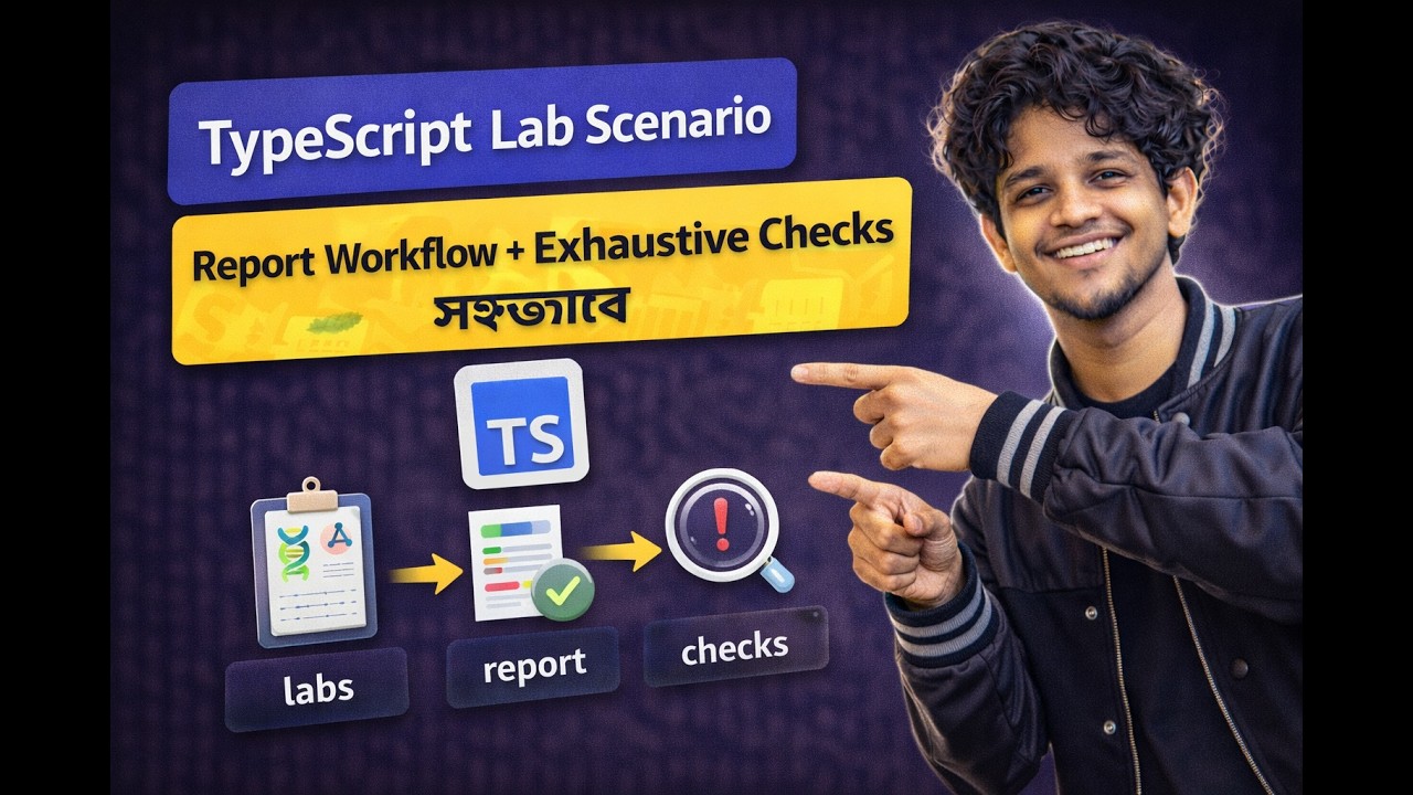 TypeScript Lab Scenario — Report Workflow + Exhaustive Checks সহজভাবে