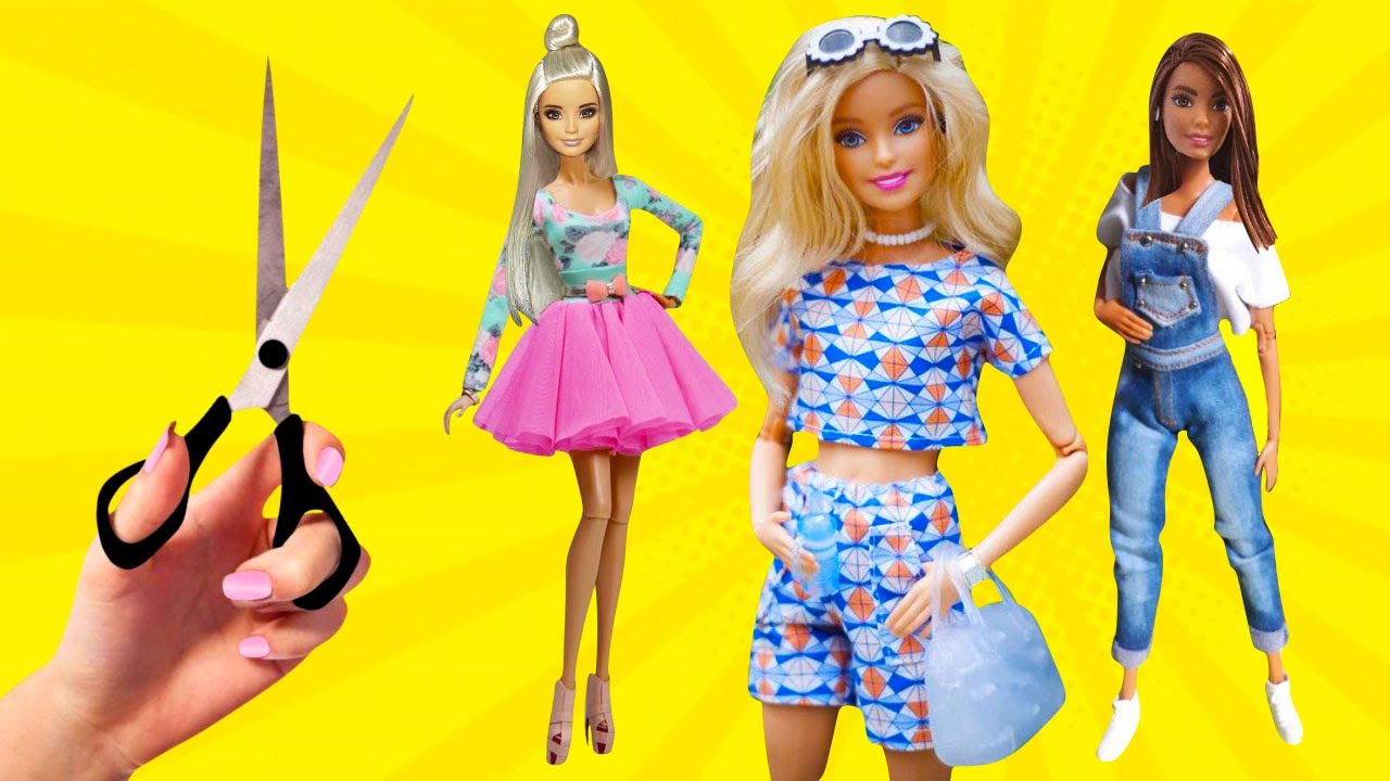 IDEIAS FÁCEIS DE FAZER PARA BARBIE | DIY MINIATURAS DE ROUPINHA E COISAS | IDER ALVES