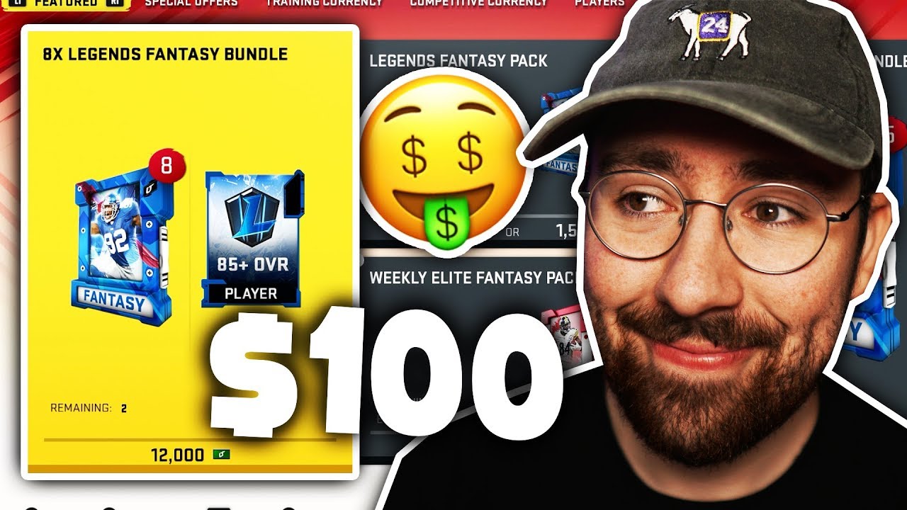 $100 LEGENDS FANTASY PACK OPENING! Madden 20