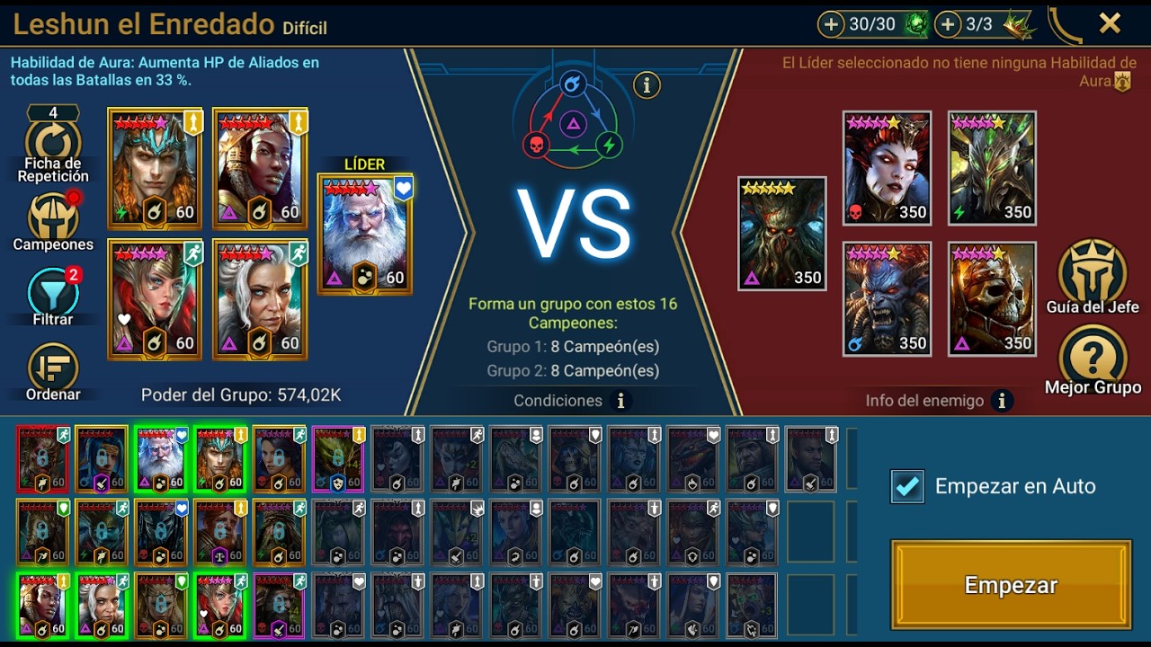 DERROTAMOS A LESHUN Y SUS 4 ALIADOS  F2P | RAID: Shadow Legends