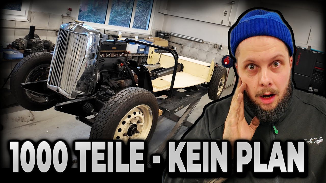  1000 Teile, kein Plan - Wir bauen einen Oldtimer MG Teil 2