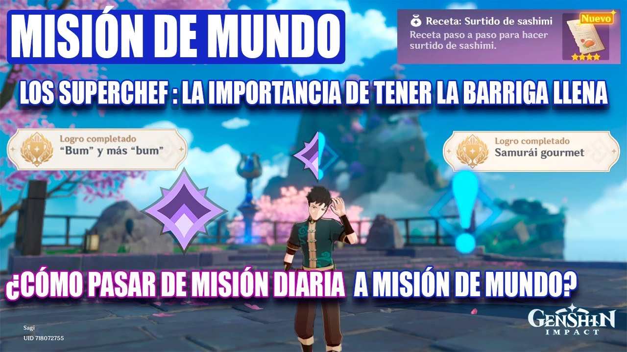Los Superchef: la importancia de tener la barriga llena. Misión de Mundo. Genshin Impact 2.0 Inazuma