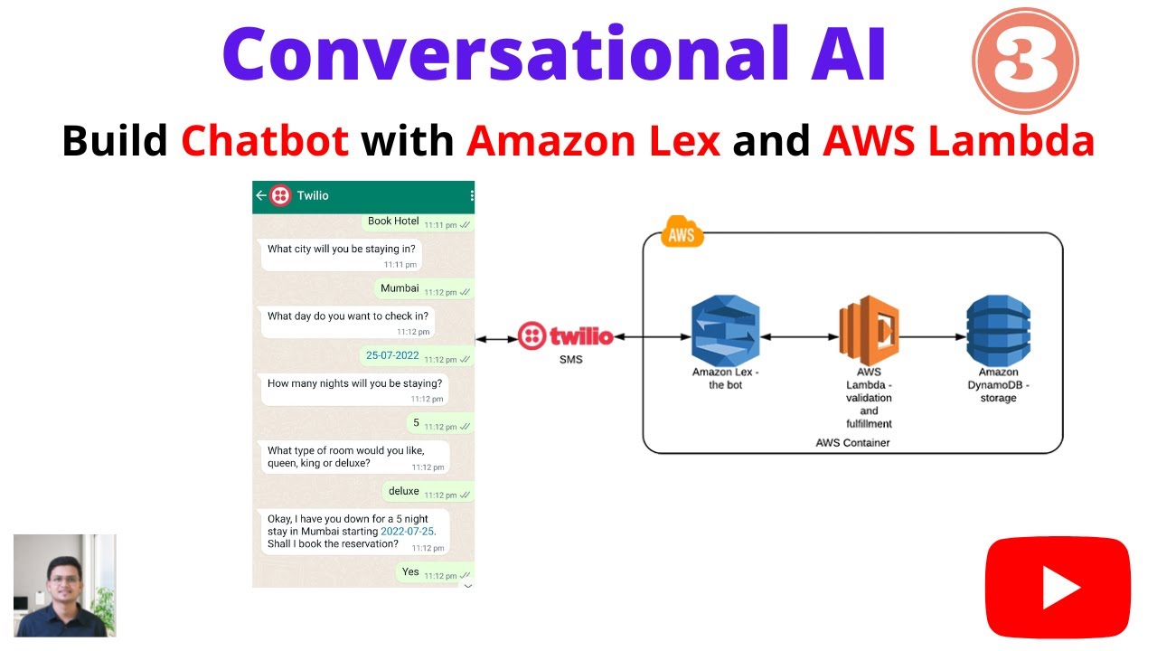 How to Make a Chatbot Using Amazon Lex and AWS Lambda (Python) | Conversational AI  Part 3
