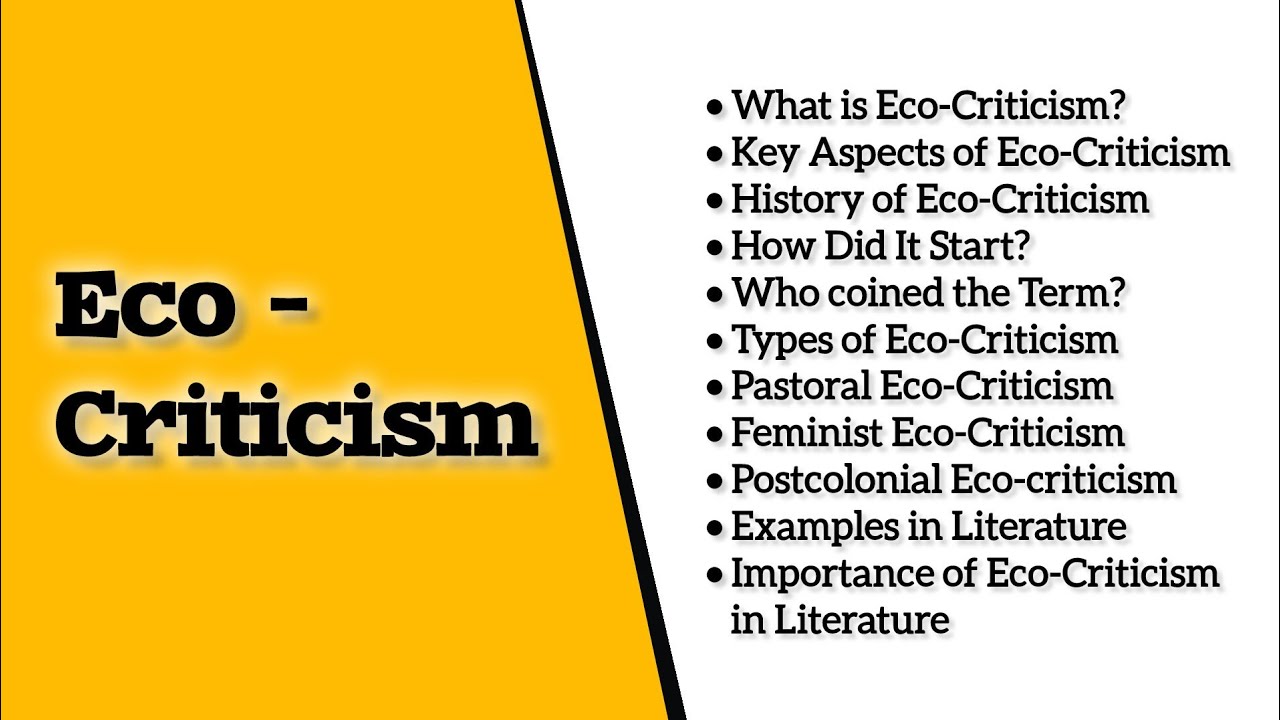 Eco-Criticism | History and Types of Eco-Criticism | Explained in Urdu & Hindi