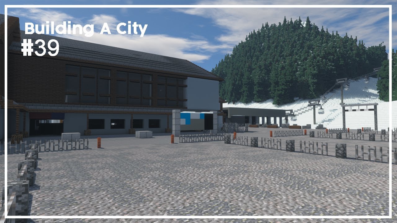 Building A City #39 // Ski Resort (Part 2) // Minecraft Timelapse