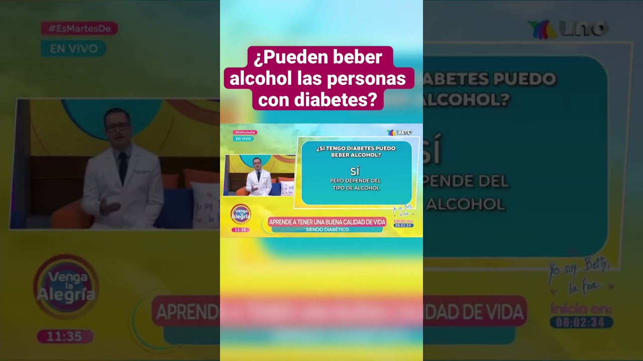 ¿Las personas con diabetes pueden beber alcohol? 
