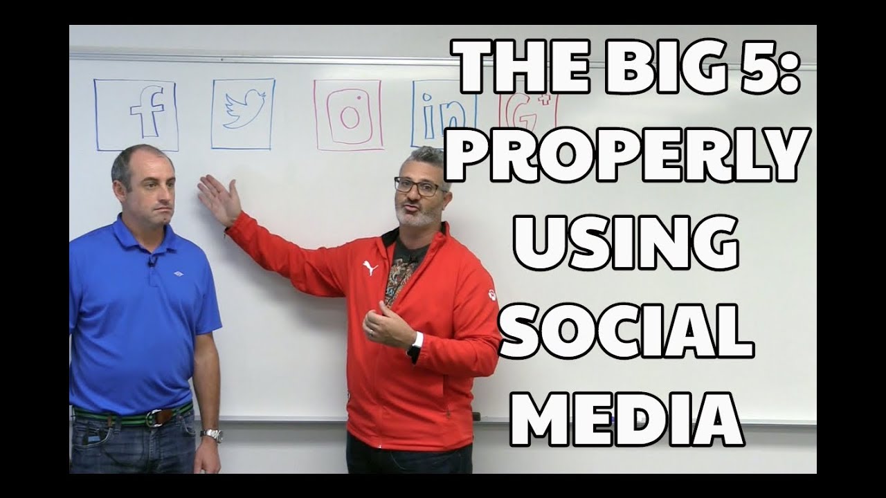 The Big 5: Properly Using Social Media Platforms for Business
