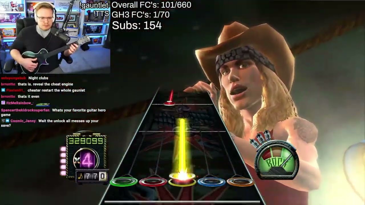 Guitar Hero 3 Legends of Rock Full Playthrough | GH Gauntlet Day 4 VOD